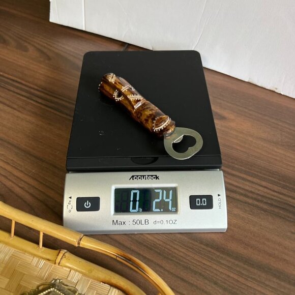 Vintage Carved Tribal Mask Face Bottle Opener Natural Handle & Metal Cap Remover - Picture 13 of 13